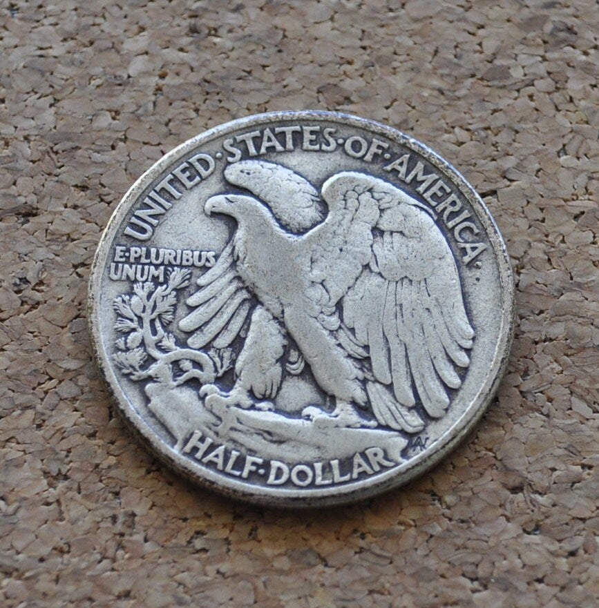 1944 Walking Liberty Half Dollar - Average Circulation - Philadelphia Mint - WWII Era Coin - Silver Half Dollar - 1944-P Half Dollar
