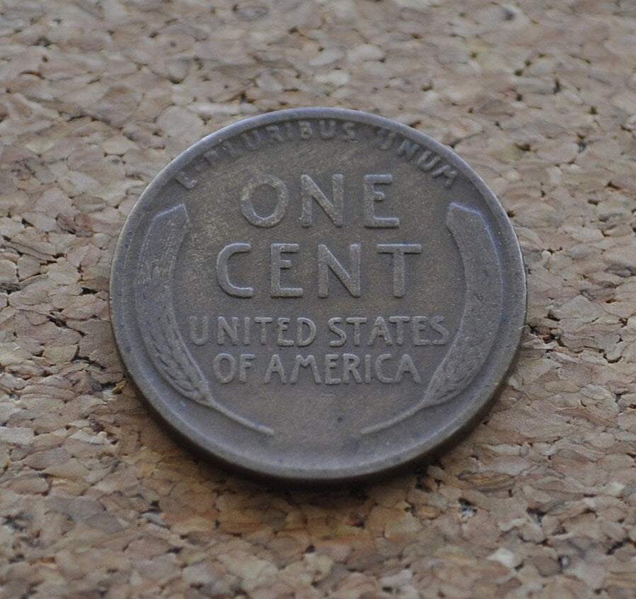 1916-D Wheat Penny - F (Fine) - Denver Mint - World War I Era Coin - 1916 D Wheat Ear Cent