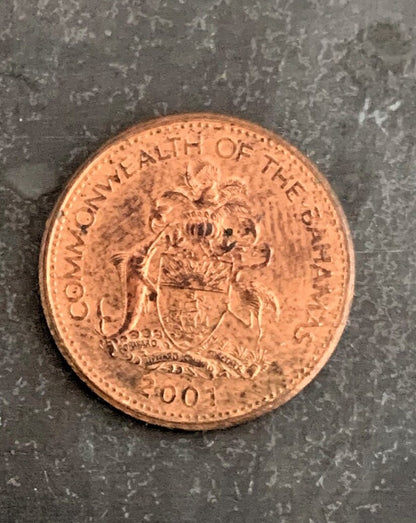 2001 One Cent - The Bahamas