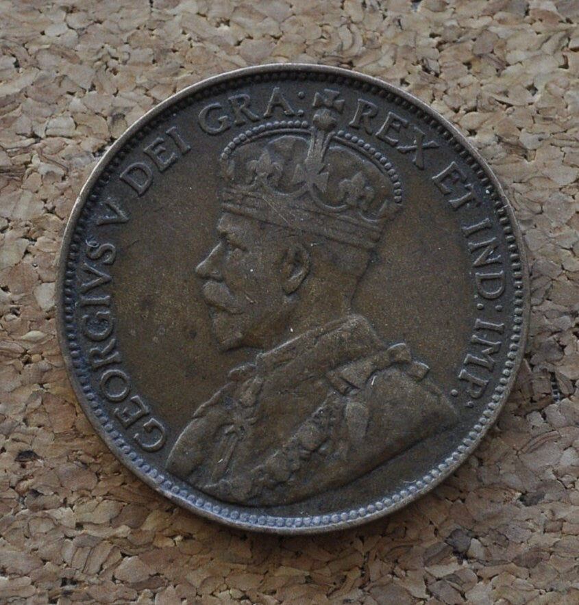 1913 Canadian Large Cent - XF (Extremely Fine) Condition - King George V - One Cent Canada 1913 Large Cent - 1913 Large Cent