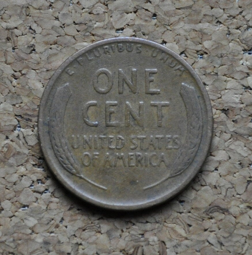 1925 Wheat Penny - F (Fine) Grade / Condition - Philadelphia Mint - 1925P Wheat Ear Cent - 1925 P Penny
