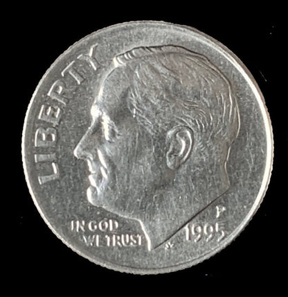 1995 P Roosevelt Dime - Excellent Condition