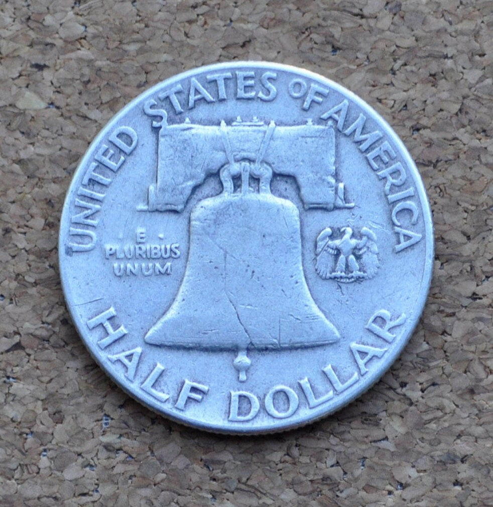 1949 Franklin Silver Half Dollar - VF-AU (Very Fine to About Uncirculated) Choose by Grade - Silver Half Dollar 1949 P Franklin Half Dollar
