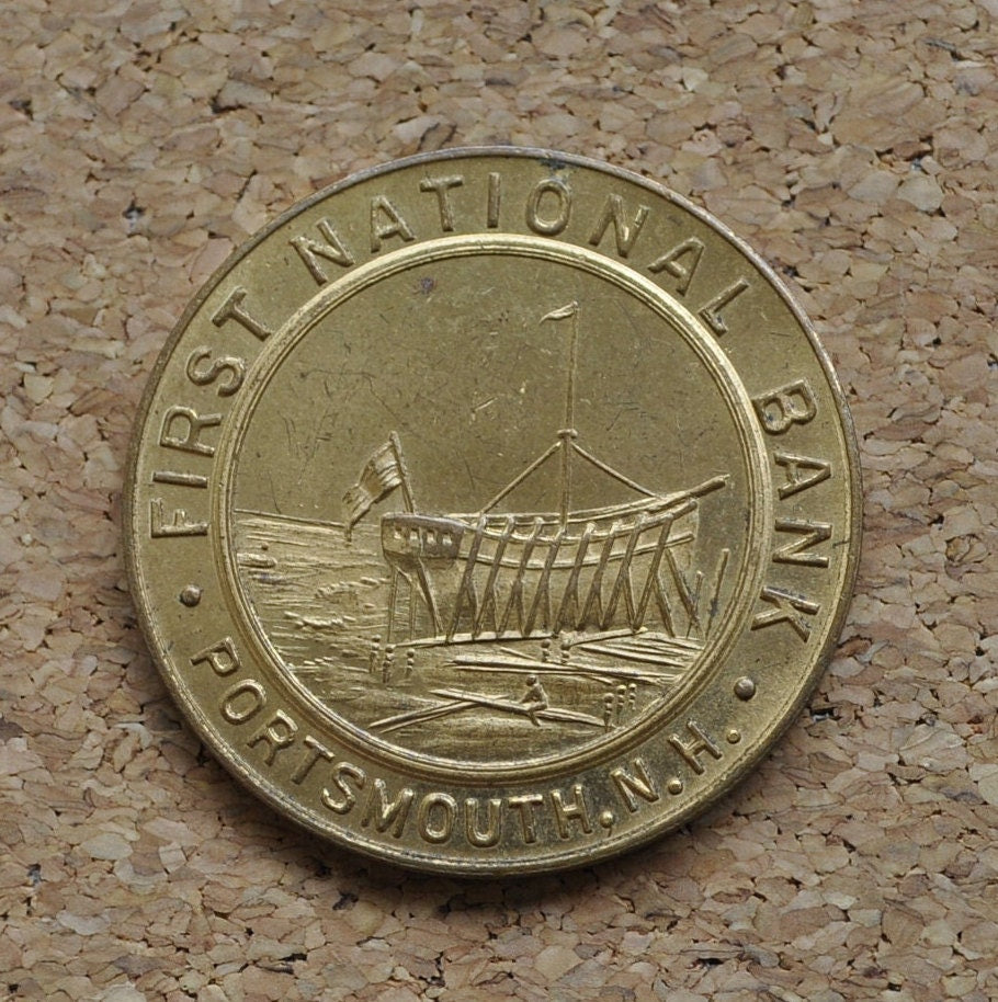 Bank Deposit Token - 50 Cents - First National Bank Portsmouth New Hampshire, USA - Pre-1966 Minting