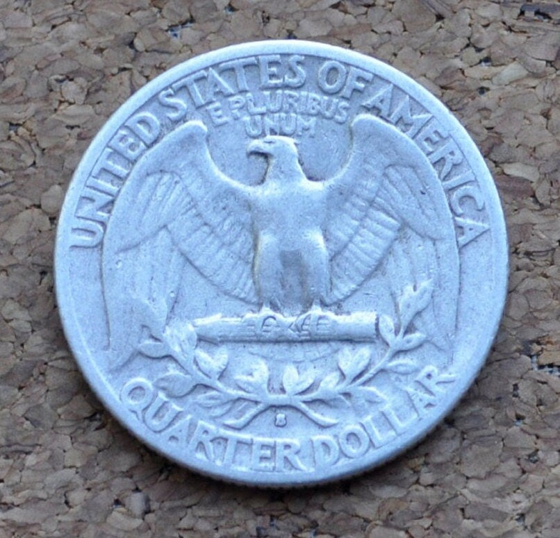 1939-S Washington Quarter - F-VF Grades - San Francisco Mint - 1939S Washington / 1939 S Washington - Silver Quarter - WWII Era Coin