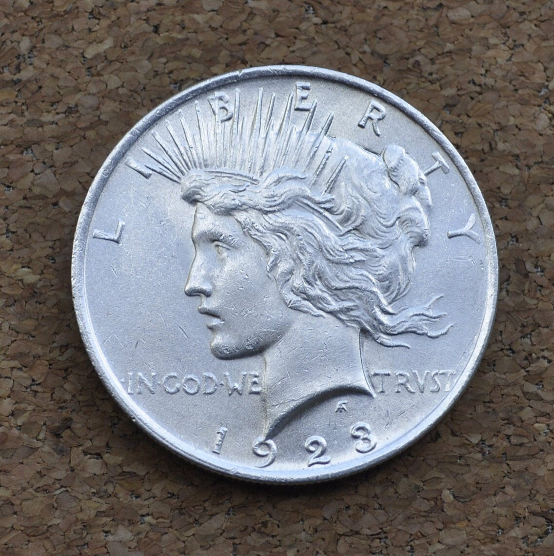 1923 Peace Silver Dollar - MS62 (Uncirculated) Grade & Condition - Philadelphia Mint - Silver Dollar - 1923P Peace Dollar
