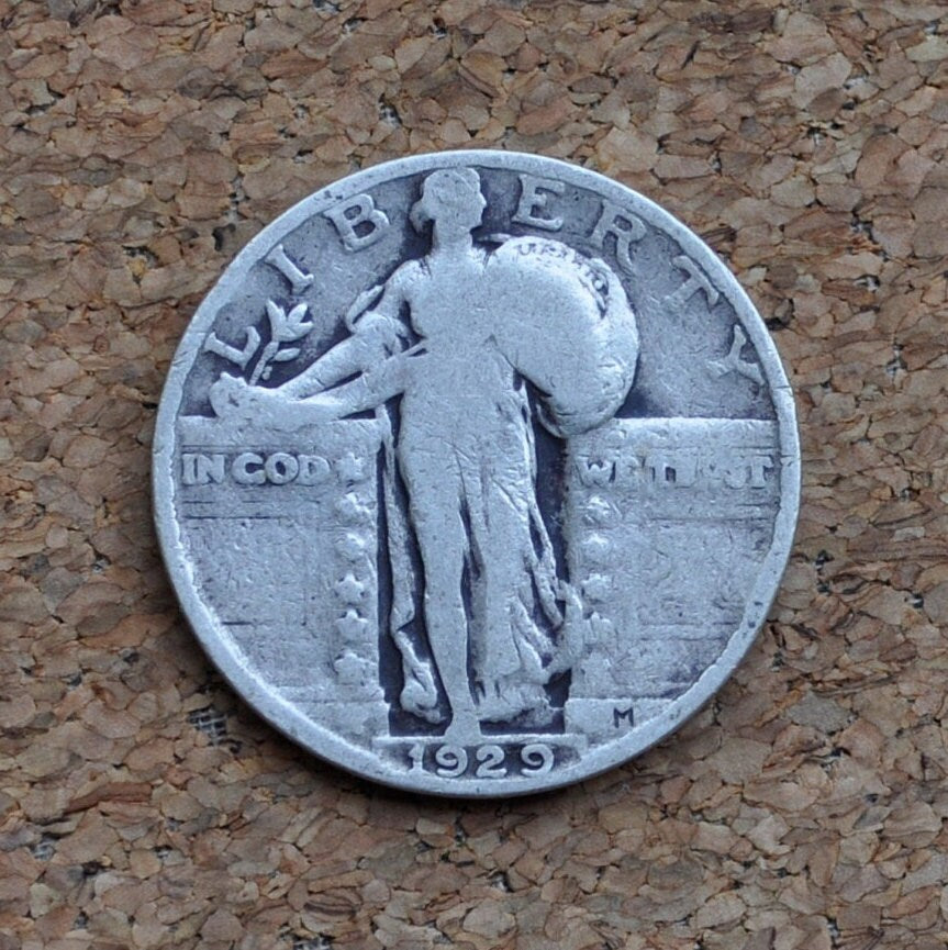 1929 Standing Liberty Silver Quarter - G (Good to Very Fine), Choose by Grade - Silver Quarter - 1929P Liberty Standing Quarter