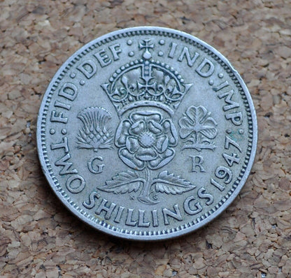 1947 Great Britain Two Shillings - King George VI - 2 Shilling 1947 UK Coin