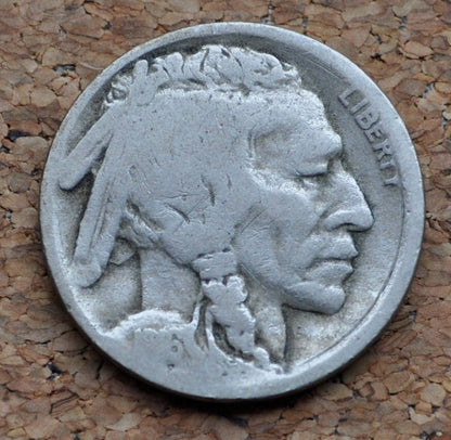 1916-D Buffalo Nickel - Better Date - VG (Very Good) Condition - Denver Mint - 1916 D Buffalo Indian Head Nickel 1916D