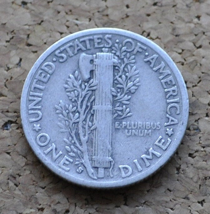 1937-S Mercury Dime - Choose by Grade / Condition - San Francisco Mint - Silver Dime - 1937 S Mercury Dime