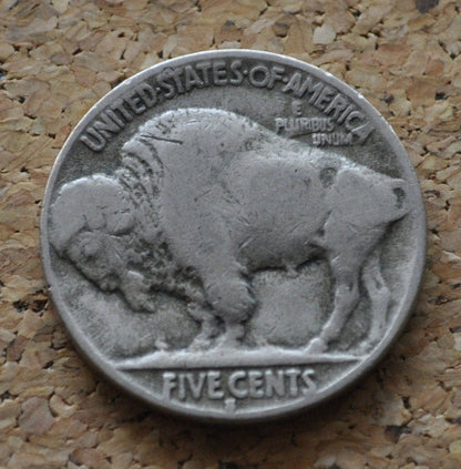 1929-S Buffalo Nickel - VG-F (Very Good to Fine) - Clear Date - San Francisco Mint - 1929 S Nickel - Vintage US Coin