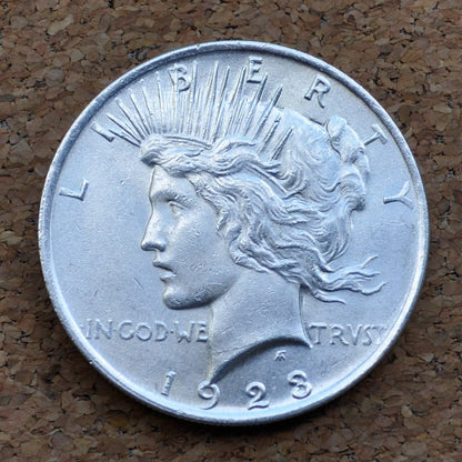 1923 Peace Silver Dollar - MS62 (Uncirculated) Grade & Condition - Philadelphia Mint - Silver Dollar - 1923P Peace Dollar