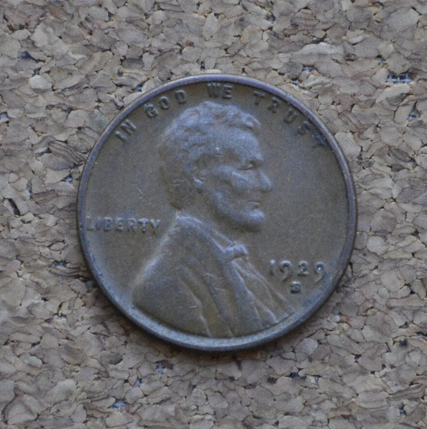 1929-S Wheat Penny - F-EF (Fine to Extremely Fine) Condition - Choose By Grade - 1929 S Wheat Ear Cent