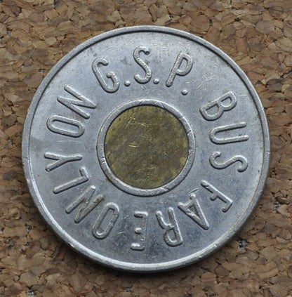 Garden State Parkway Tokens - Bus Fare Only on G.S.P - New Jersey Turnpike Token / NJ Toll Token - Vintage State Toll Token NJ