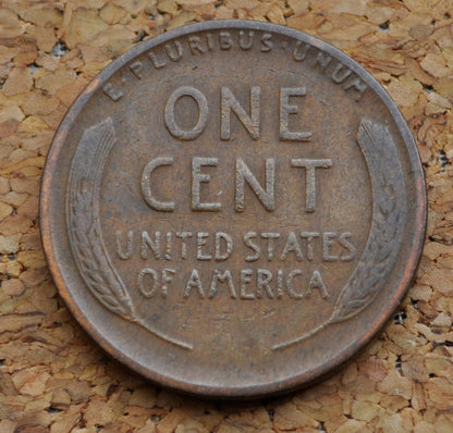 1928 D Wheat Penny - VF (Very Fine) Grade / Condition - Denver Mint - 1928 D Wheat Ear Cent - Wheat Back 1928D