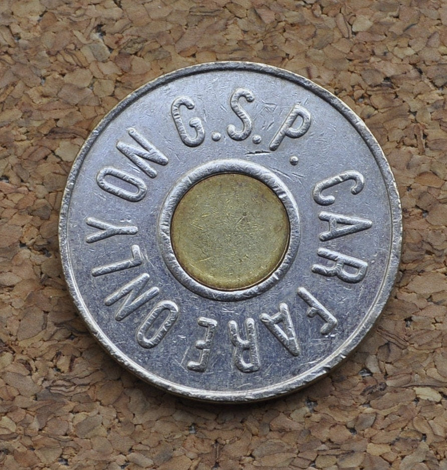 Garden State Parkway Tokens - Car Fare Only on G.S.P - New Jersey Turnpike Token / NJ Toll Token - Vintage State Toll Token NJ