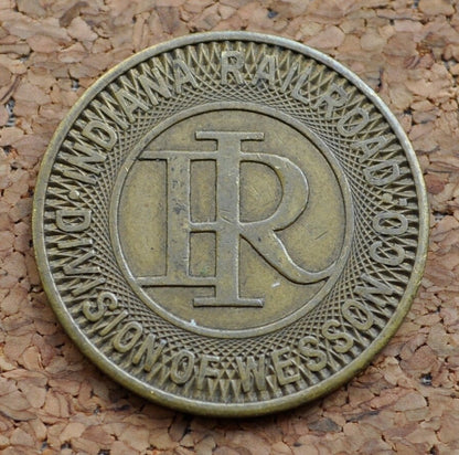 Indiana Railroad Token - Division of Wesson Co - Good For One Fare - Vintage Indiana Token - Railroad Tokens