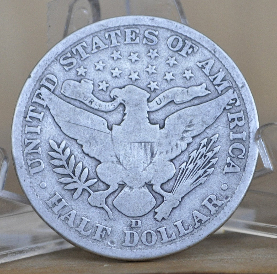 1906-D Barber Half Dollar - G (Good) Grade - Denver Mint - 1906 Silver Half Dollar - 1906D Barber - 1906 Half Dollar Denver Mint