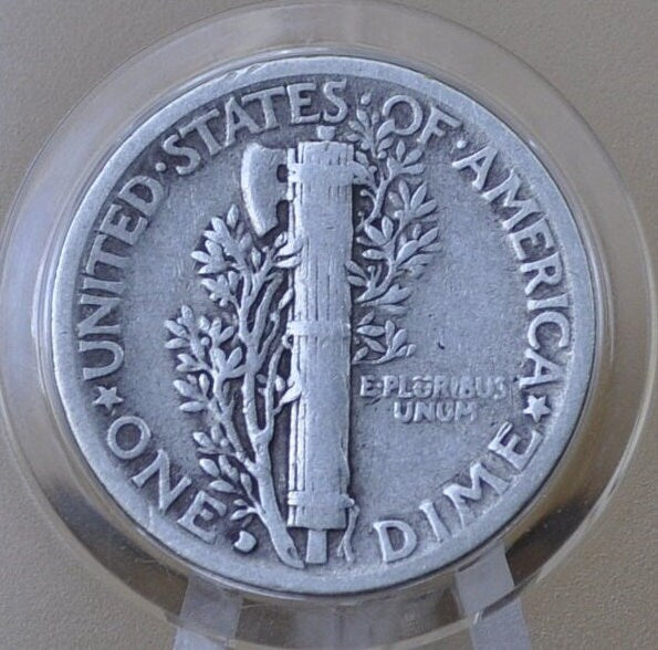 1929-D Mercury Silver Dime - VG/F (Very Good-Fine) - Denver Mint - 1929 D Winged Liberty Head Dime - 1929 D Silver Dime Mercury Dime 1929 D
