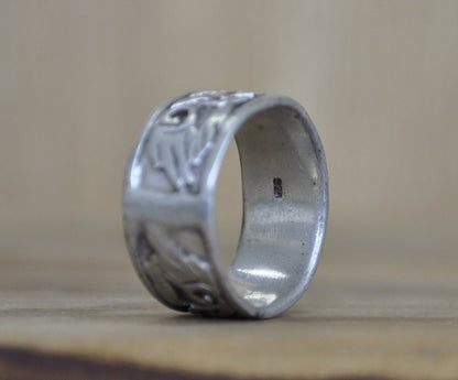 Vintage Silver Ring  - Beautiful Celtic Design - Vintage Ring Silver - Size 6.5 Ring Size 6.5 (16.9 MM Band) - Lovely Piece - 925 Silver