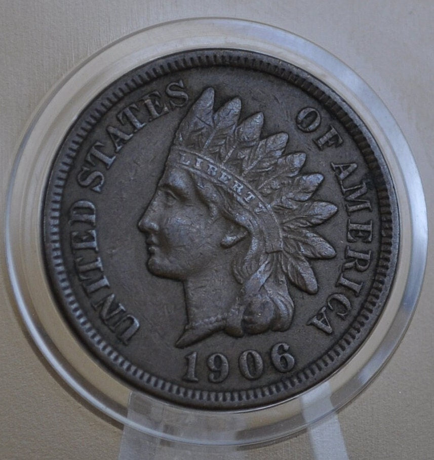 1906 Indian Head Penny - Choose by Grade / Condition - Great Detail - 1906 Indian Head Cent - Cent 1906 Penny