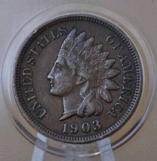 1903 Indian Head Penny - G-VF (Good to Very Fine) Choose by Grade - 1903 Indian Head Cent - Cent 1903 Penny - Great Detail