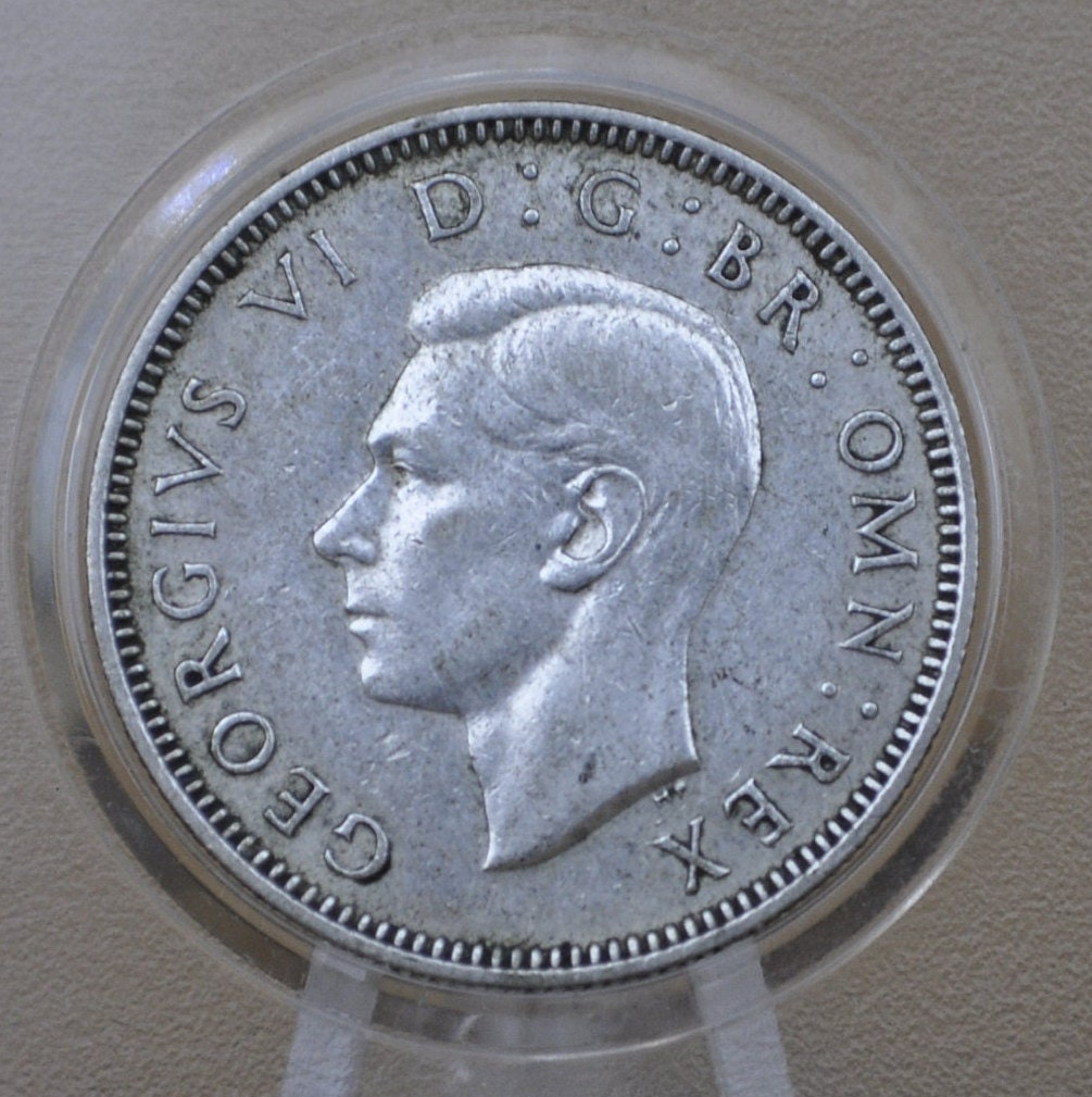 1944 Scottish Silver Shilling UK 1944 One Shilling - Extremely Fine - King George VI - 1 Shilling 1944 Silver Scotland - Silver Shilling