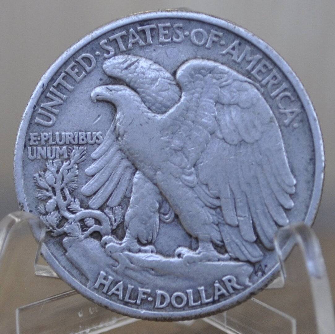 1940 Walking Liberty Silver Half Dollar - F-VF (Fine to Very Fine) Grade / Condition - Philadelphia Mint - 1940P WLH 1940-P Walking Liberty