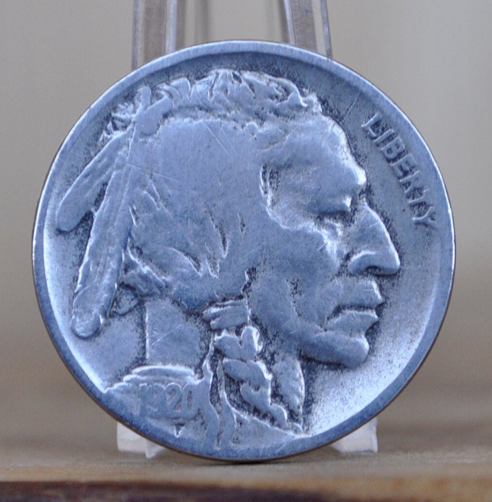 1920-D Buffalo Nickel - AG-F (About Good to Fine); Choose by Grade - Denver Mint - 1920 D Indian Head Nickel 1920D - Better Date & Mint