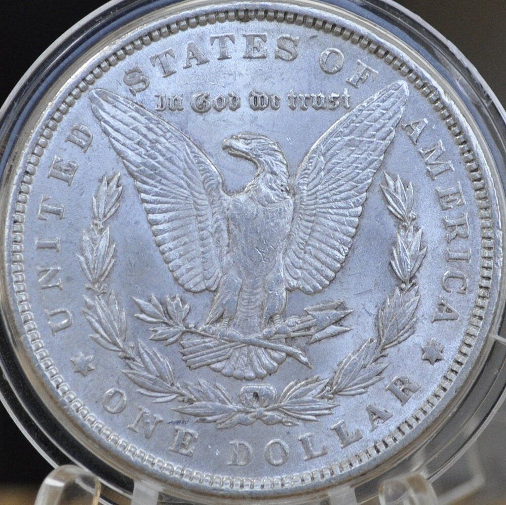 1890 Morgan Silver Dollar - AU (About Uncirculated) Condition - Philadelphia Mint - 1890 P Morgan Silver Dollar 1890 - Beautiful Coin