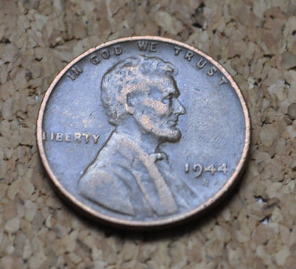 1944 S Wheat Penny - Choose by Grade - WWII Era Cent - 79th Anniversary - Collectible Coin (San Francisco Mint)