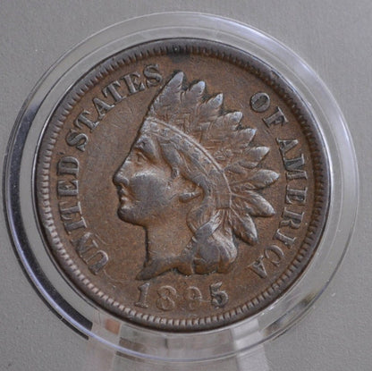1895 Indian Head Penny - G-F (Good to Fine) Choose by Grade - Good Date - Indian Head Cent 1895