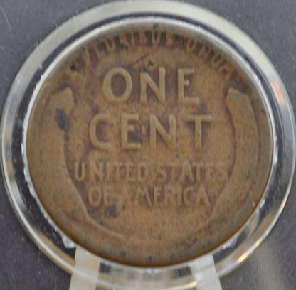 1913-D Wheat Penny - AG (About Good) Grade / Condition - Early Date - 1913D Wheat Cent - Denver Mint - Wheat Ear Cent 1913 D - WW1 Era Coin