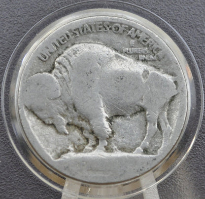 1913 Buffalo Nickel Type 1 - AG (About Good) Grade - Vintage US Coin First Year Made - 1913 Nickel Type One / Type I 1913 Buffalo