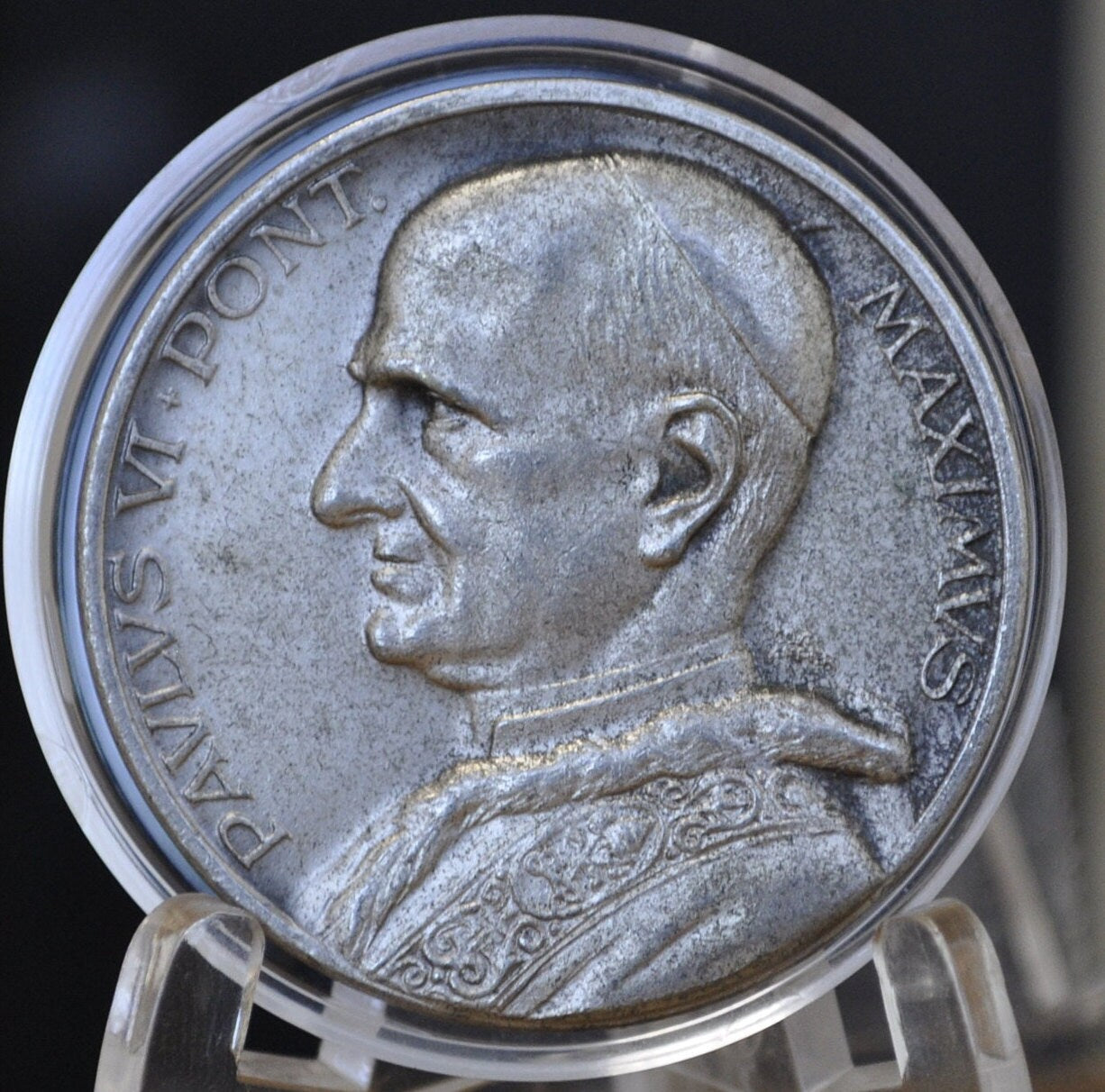 1964 Pope Paul VI Medal - Large Medal - Pavlvs VI Medal - Catholic Medallion - Great For Gifts and Jewelry