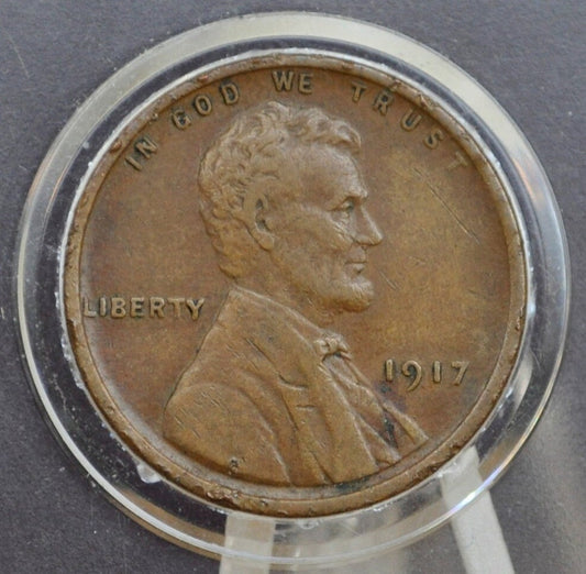 1917 Wheat Penny - VF (Very Fine) - Philadelphia Mint - World War I Era Coin - 1917 P Wheat Ear Cent Wheat Back 1917