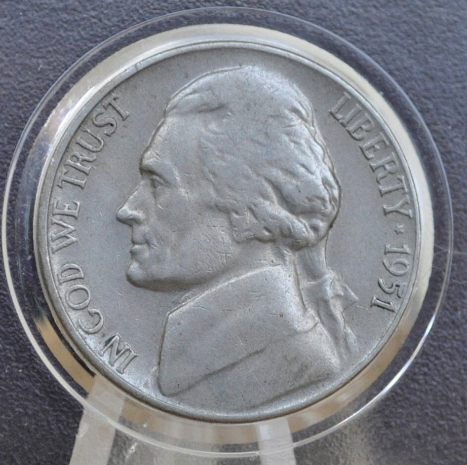 1951-S Jefferson Nickel - Choose by Grade / Condition - San Francisco Mint - 1951 S Nickel Jefferson 1951 S - Nickel Collection