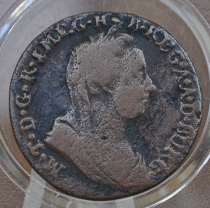 1778 Netherlands Liard Coin - Austrian Empire Two Liard Coin Colonial Era Coin - 1700s Coins - Maria Theresa - 1778 Coin Netherlands