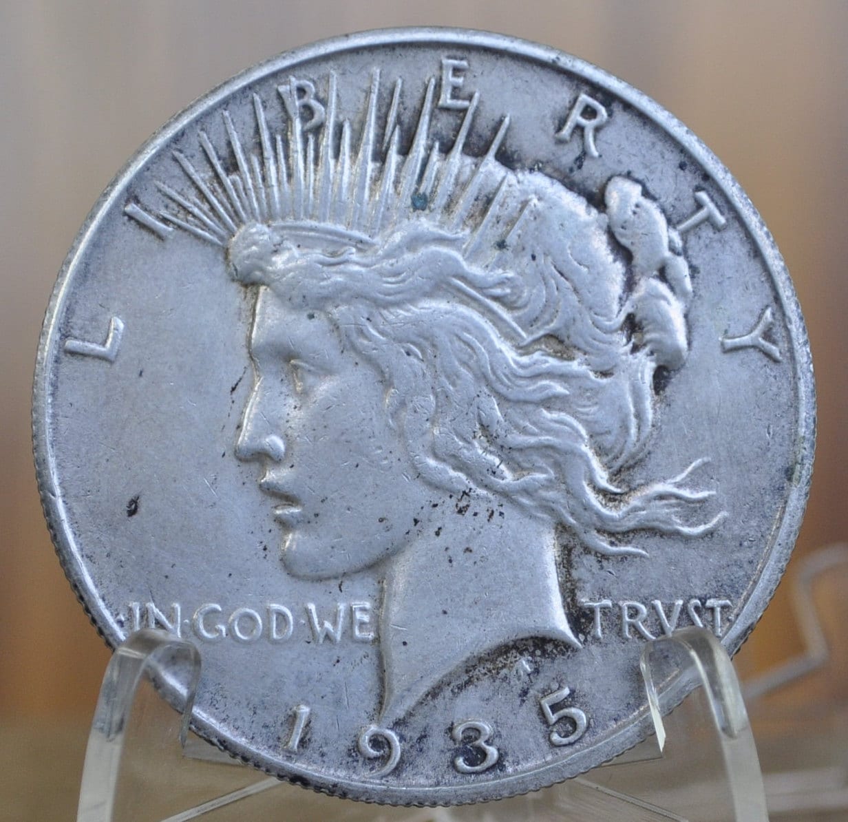 1935-S Peace Silver Dollar - Choose by Grade - San Francisco Mint - 1935 S Peace Dollar -Last Year Produced - 1935 S Silver Dollar