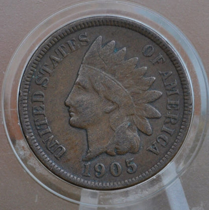 1905 Indian Head Penny - G-XF Choose by Grade (Good to Extremely Fine) - Indian Head Cent 1905 - US 1 Cent 1905 - Indian Head Pennies