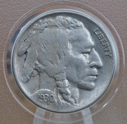 1930-S Buffalo Nickel - G-VF (Good to Very Fine) Grade - Excellent Date - San Francisco Mint - 1930 S Nickel Indian Head Nickel 1930 S