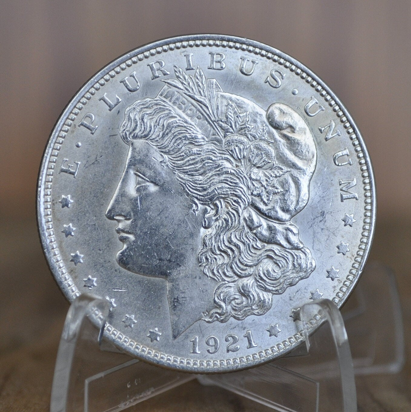 1921 Morgan Dollar - Choose by Grade AU-MS60/BU (Uncirculated) - Philadelphia Mint - 1921P Morgan Silver Dollar - 1921-P Silver Dollar