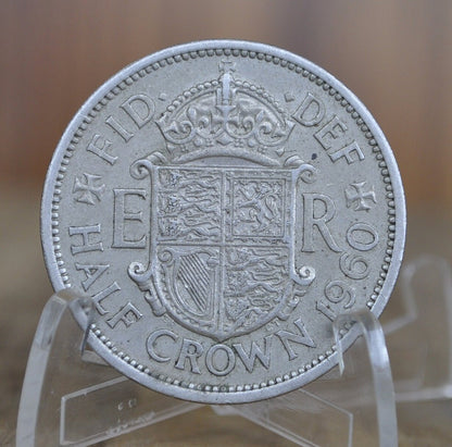 1960 Great Britain Half Crown - King George - 1/2 Crown 1960 United Kingdom HalfCrown  Great for Jewelry, birthdays, gifts, or collections