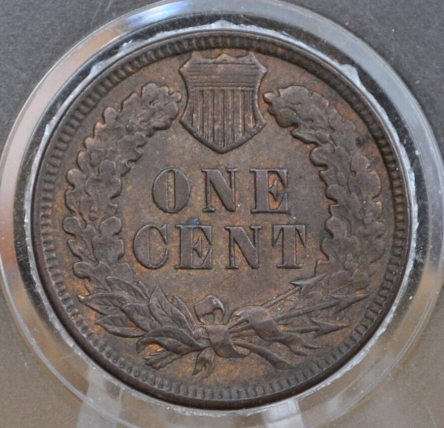 1896 Indian Head Penny - AU (About Uncirculated) Grade / Condition, AU55 - Indian Head Cent 1896 - Mint Luster, High Grade