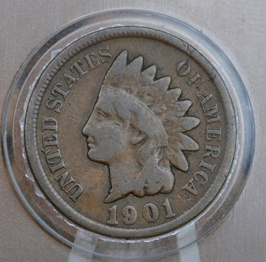1901 Indian Head Penny - VG (Very Good) Condition - Indian Head Cent 1901