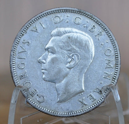 1938 Great Britain Half Crown - XF (Extremely Fine) - Silver 1/2 Crown 1938 United Kingdom HalfCrown Silver UK 1938 - Scarcer Date