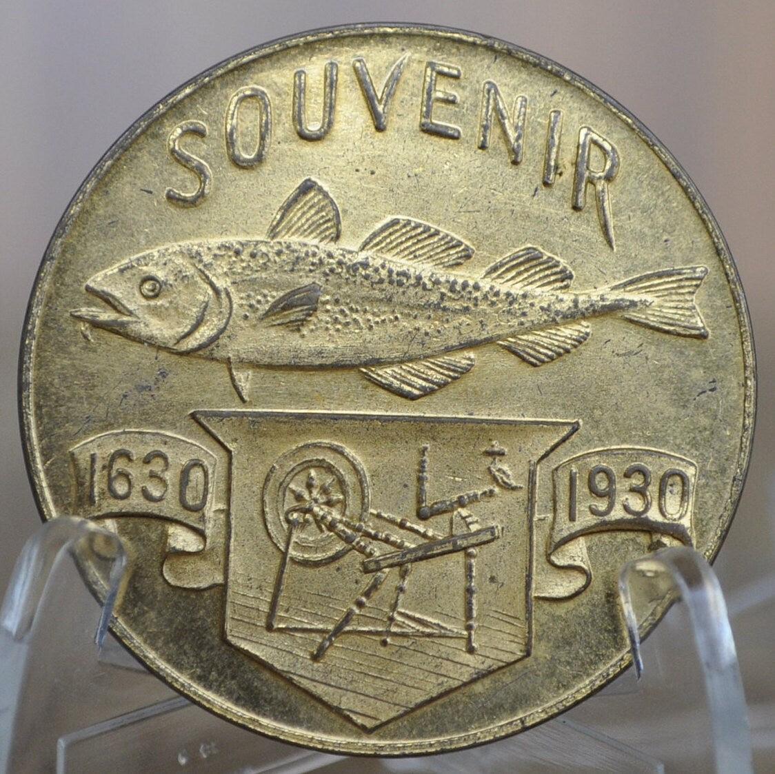 1930 Tercentenery of Massachusetts Bay Colony Medal - Bronze - Massachusetts Bay Anniversary Medal - Vintage Bronze Medal 1630-1930
