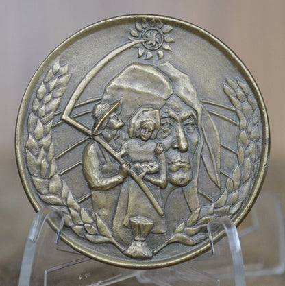 1976 State of North Dakota Bicentennial Medal - Bronze - North Dakota Anniversary Medal - Vintage Bronze Medal 1776-1976