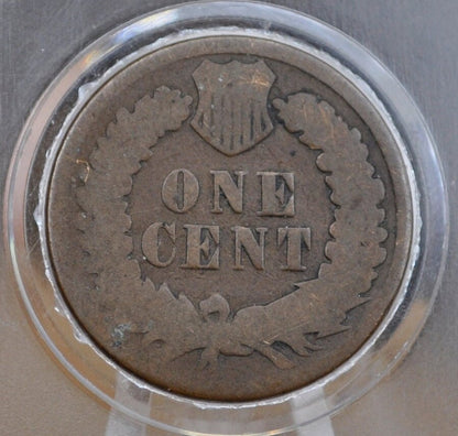 1876 Indian Head Penny - AG (About Good) Grade / Condition - Great Date - 1876 US One Cent - Indian Head Cent 1876