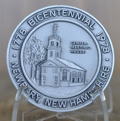 Newbury NH Bicentennial Medal - Choose by Metal, Silver, Pewter, Bronze - Newbury New Hampshire Anniversary Medal - NH Town Medals